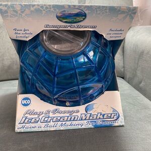 UCO Play and Freeze Ice Cream Maker Have  A Ball Making Ice Cream Blue